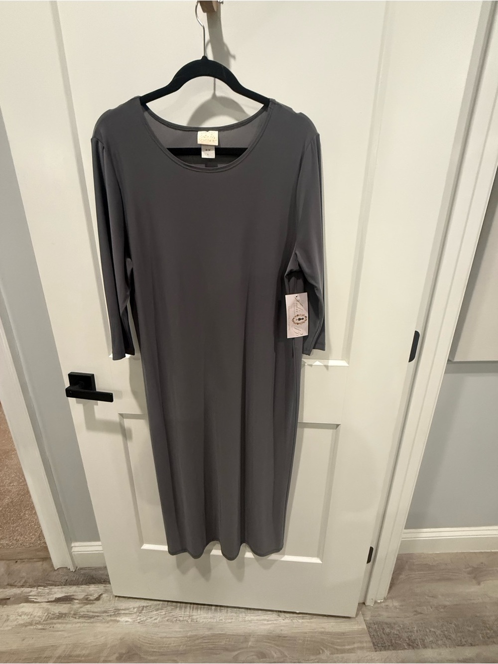Zadie B’s Grey Midi Dress Size XL Gray